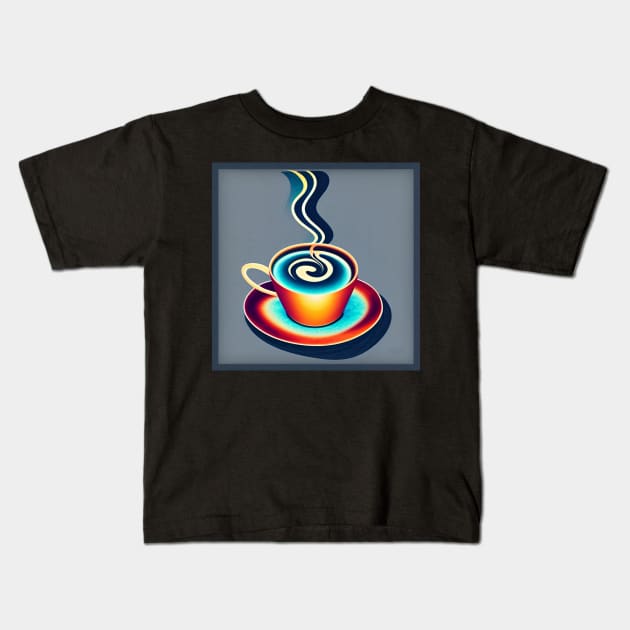 Cup of Tea or Coffee Kids T-Shirt by ArtistsQuest